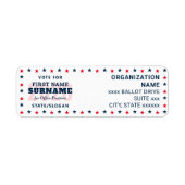 Political Election Custom Campaign Candidate Name ラベル (正面)