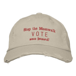 Political Election Fun  (Distressed Look) Cap 刺繍入りキャップ