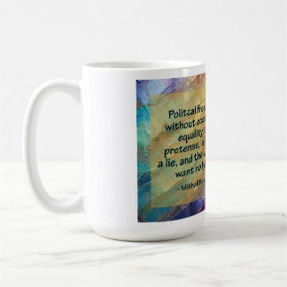 Political Freedom and Economic Equality コーヒーマグカップ