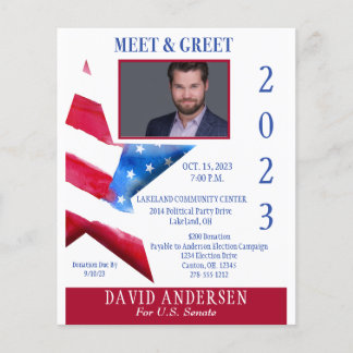 Political Meet and Greet Fundraiser W/Photo チラシ