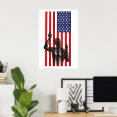 Political Poster American freedom  Human Rights ポスター (ホームオフィス)