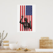 Political Poster American freedom  Human Rights ポスター (キッチン)