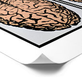 Political Poster Stop Propaganda  use your brain ポスター (角)