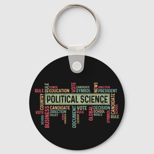 Political Science キーホルダー (裏面)