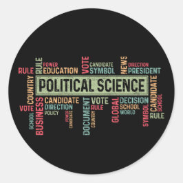 Political Science ラウンドシール