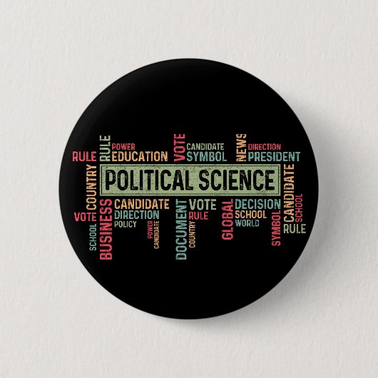 Political Science 缶バッジ (正面)