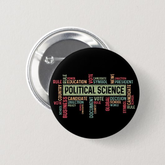 Political Science 缶バッジ (正面&裏面)