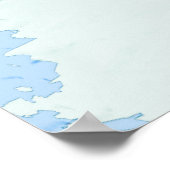 Political world map Mercator projection ポスター (角)