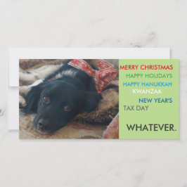 Politically correct xmas holiday christmas card シーズンカード