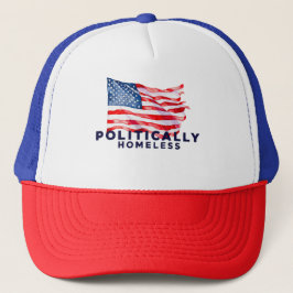 Politically homeless US flag America United States キャップ