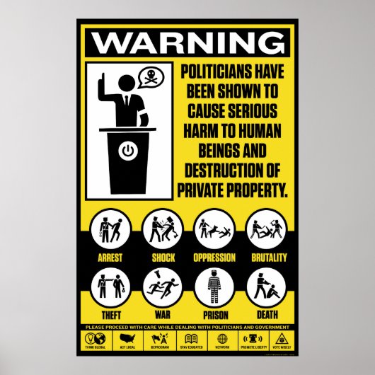 Politicians Warning Poster ポスター (正面)