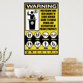 Politicians Warning Poster ポスター (キッチン)