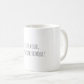 Politique Peuple Apéro Citation Drôle Français コーヒーマグカップ (正面右)