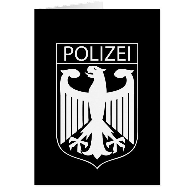 POLIZEI -ドイツの警察の記号のギフト (正面)