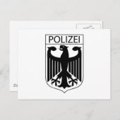POLIZI – ドイツの警察シンボルギフト ポストカード (正面/裏面)