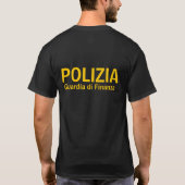 Polizia-のイタリアンな反テロリストの応答サービス Tシャツ (裏面)