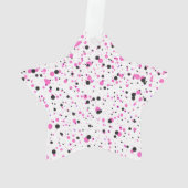 Polka Dot Acrylic Star Ornament オーナメント (裏面)