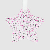 Polka Dot Acrylic Star Ornament オーナメント (正面)