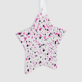Polka Dot Acrylic Star Ornament オーナメント (正面)