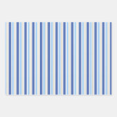 Polka Dot and Stripe Gift Wrap Red Blue Holiday  ラッピングペーパーシート (正面3)