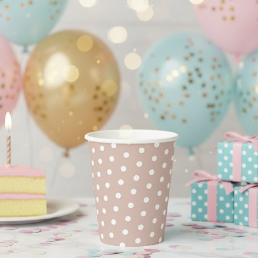 Polka Dot and Striped Paper Cups - Matching Party  紙コップ