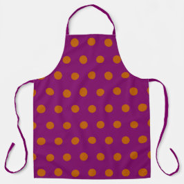 Polka Dot Apron (Magenta & Orange) エプロン