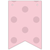 Polka Dot Blush Pink  バンティングフラッグ (第2の旗)