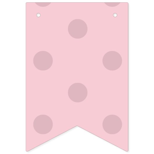 Polka Dot Blush Pink バンティングフラッグ (第2の旗)