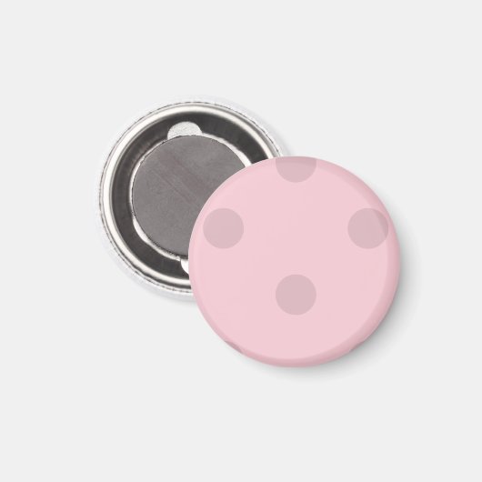 Polka Dot Blush Pink Magnet マグネット (正面/裏面)