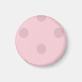 Polka Dot Blush Pink Magnet マグネット (正面)