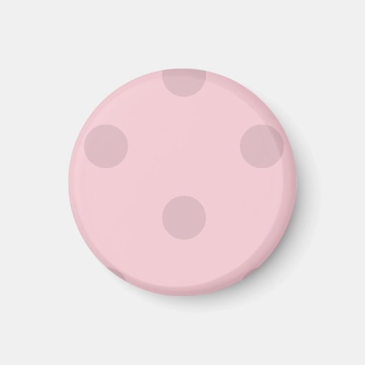 Polka Dot Blush Pink Magnet マグネット (正面)