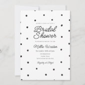 Polka Dot Bridal Shower Invitation 招待状 (正面)