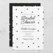 Polka Dot Bridal Shower Invitation 招待状 (正面/裏面)