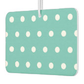Polka Dot Car Air Freshener (Aqua & White) カーエアーフレッシュナー (左)