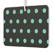 Polka Dot Car Air Freshener (Black & Aqua) カーエアーフレッシュナー (左)
