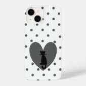 Polka Dot Cat iPhoneケース (裏面)