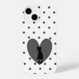 Polka Dot Cat iPhone 14ケース