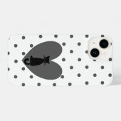 Polka Dot Cat iPhoneケース (裏面横)