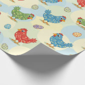 Polka Dot Chickens Wrapping Paper ラッピングペーパー (角)