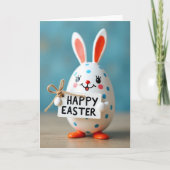 Polka Dot Easter Faux Porcelain Card カード (正面)