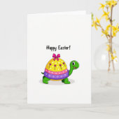 Polka Dot Easter Reptile Card カード (黄色い花)