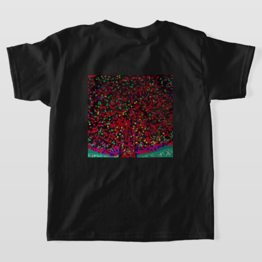 Polka Dot Ebony Tree Tシャツ (レイダウン裏面)