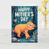 Polka Dot Forest Love Card カード (黄色い花)