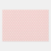 Polka Dot Girl Baby Shower ラッピングペーパーシート (正面3)