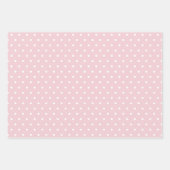 Polka Dot Girl Baby Shower ラッピングペーパーシート (正面2)
