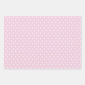 Polka Dot Girl Baby Shower ラッピングペーパーシート (正面)
