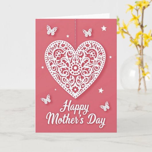 Polka Dot Heartfelt Card カード (黄色い花)