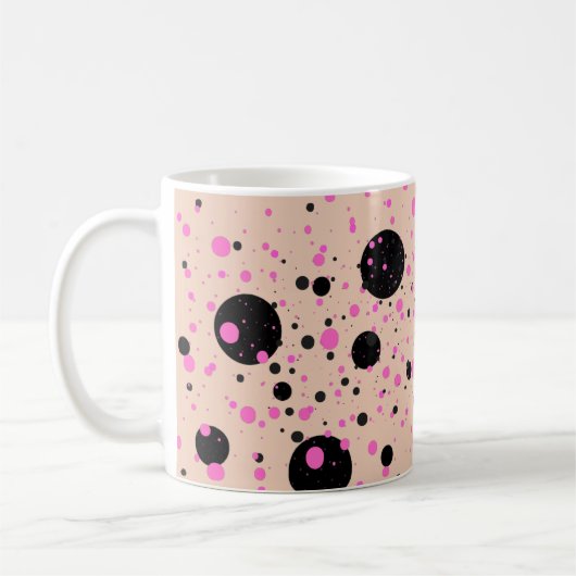 Polka Dot Mug – Stylish Coffee Cup コーヒーマグカップ (左)