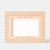 Polka Dot Pattern with Custom Text レーザー彫刻フレーム (正面)