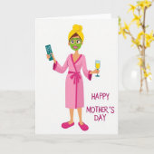 Polka Dot Relaxation Card カード (黄色い花)